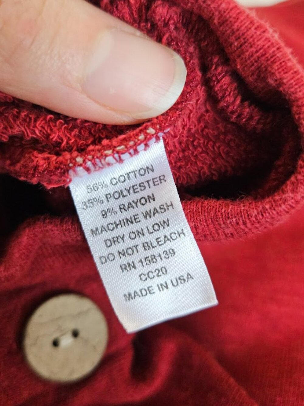 Childhoods Red Wood Button Up Romper One Piece Cotton Blend Baby Kids Boy 6-12M - Picture 9 of 9